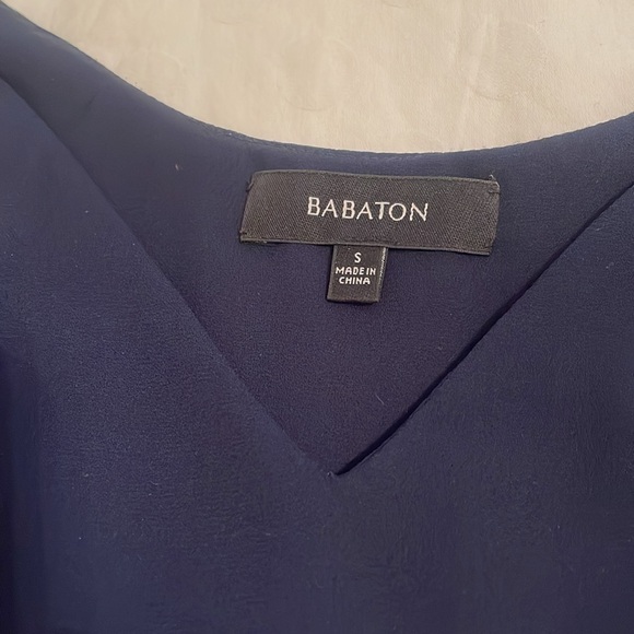 Aritzia Babaton Navy Slip Dress -S - Picture 2 of 9